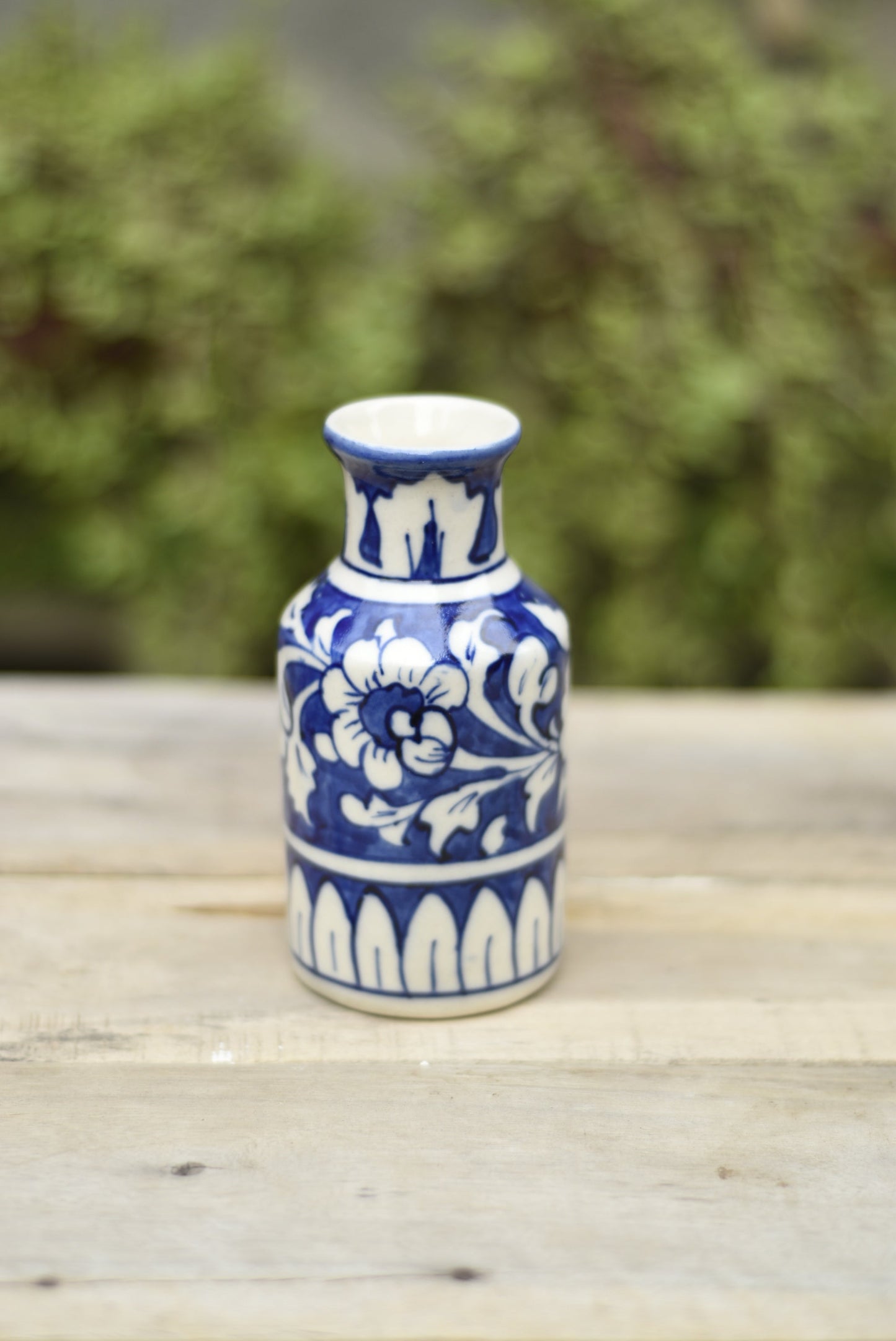 5.5 inches Bottle Vases(Dark Blue)|Blue Pottery Safalina