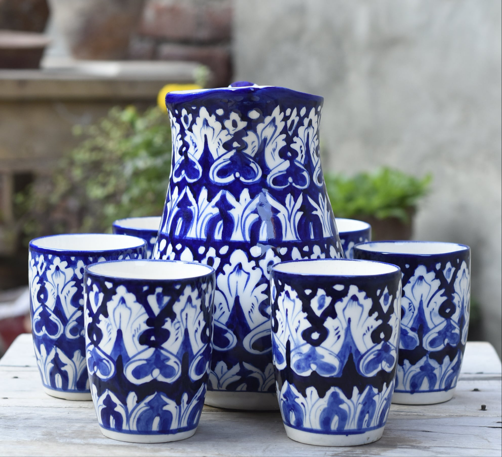 Iconic Blue Water set for 6 person Safalina