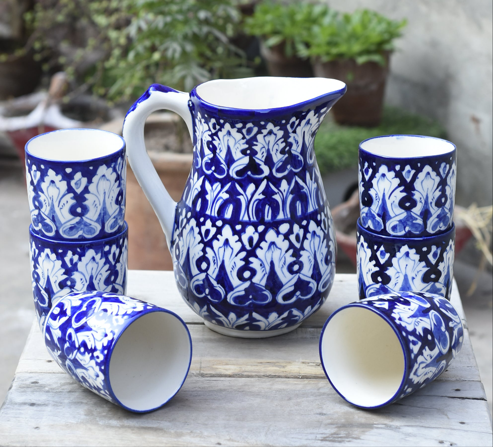 Iconic Blue Water set for 6 person Safalina