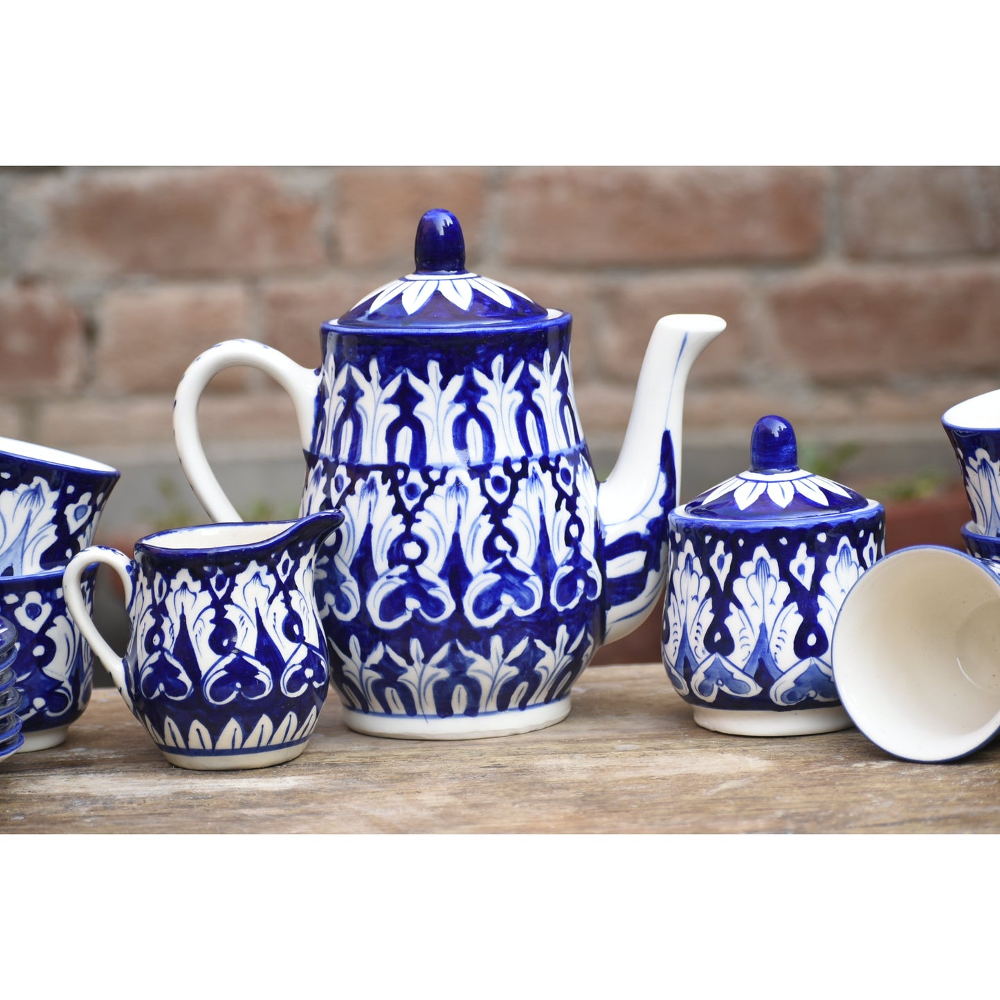 Iconic Blue Tea Set for 6 Persons Safalina