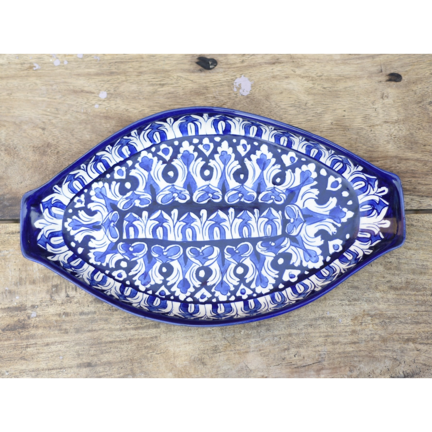 Iconic Blue Rice Dish|Blue pottery Safalina