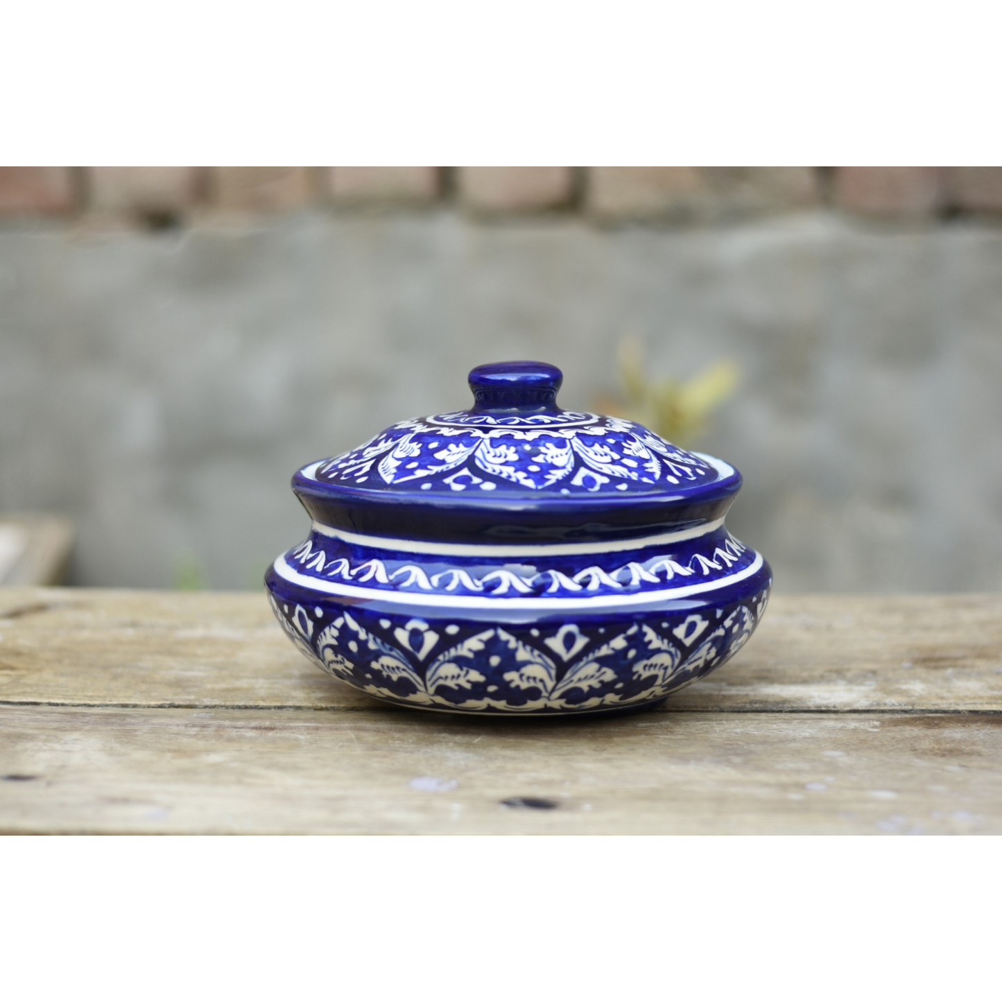 Classic Blue Handi/Traditional Pot|Blue Pottery Safalina
