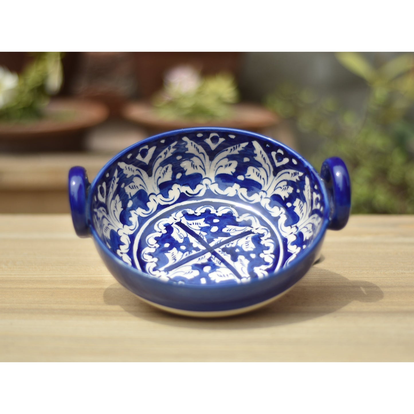 Classic Blue Karahi/Traditional Wok|Blue Pottery Safalina