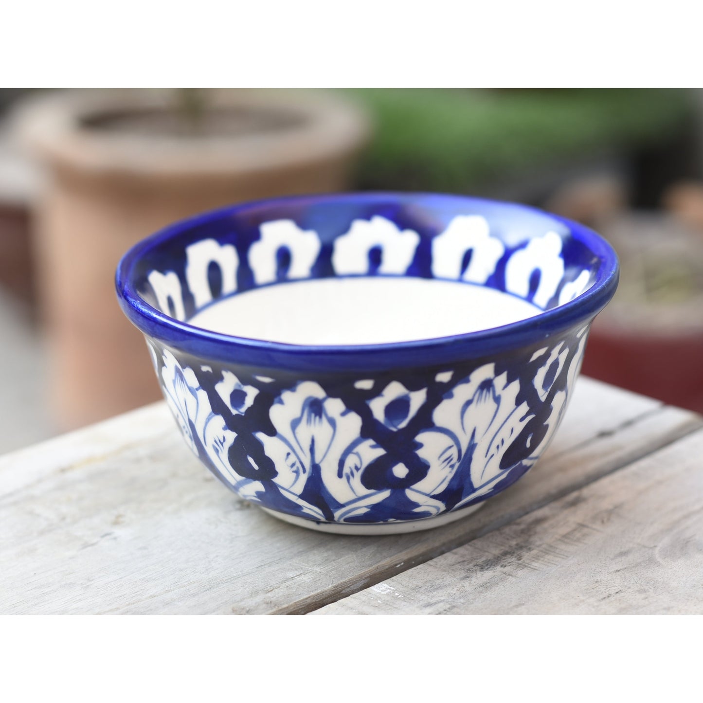 Iconic Blue 6 person Dessert Set(Round) Safalina