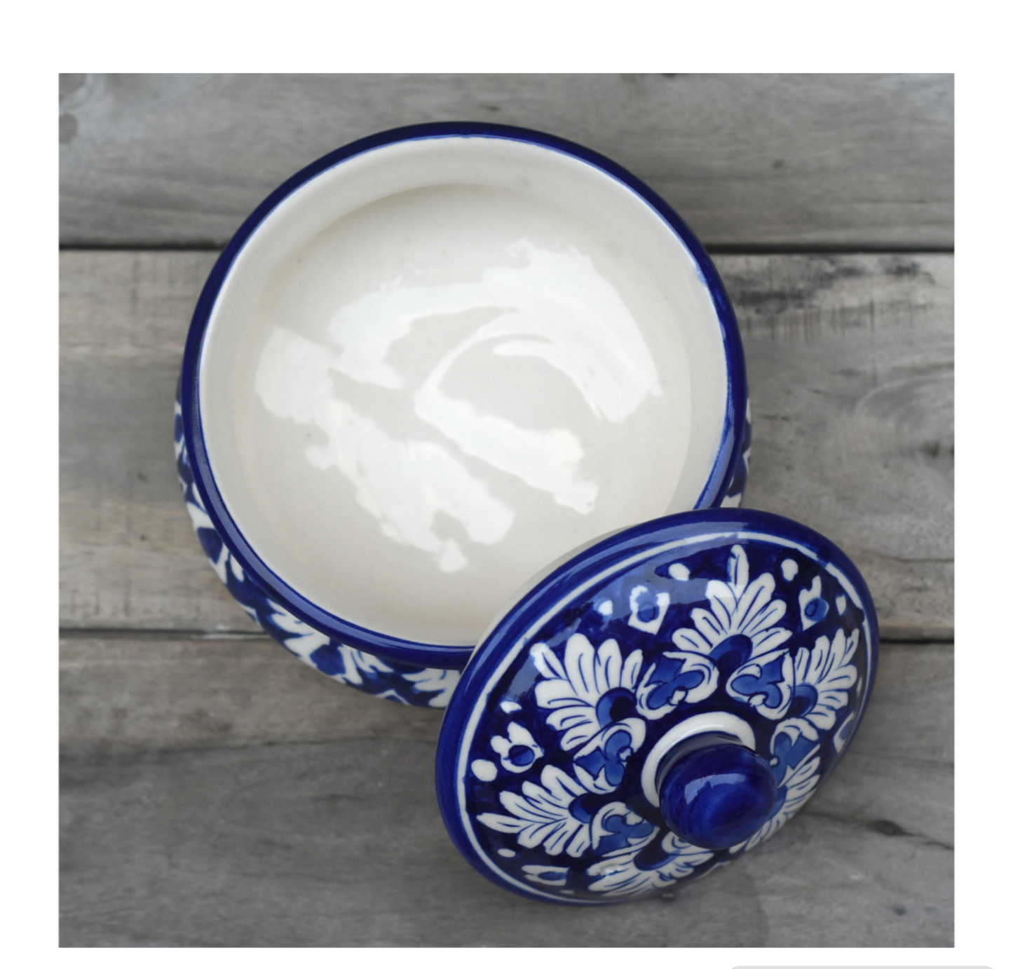 Set of two Iconic Blue Handis/Traditional Pots |Blue Pottery Safalina