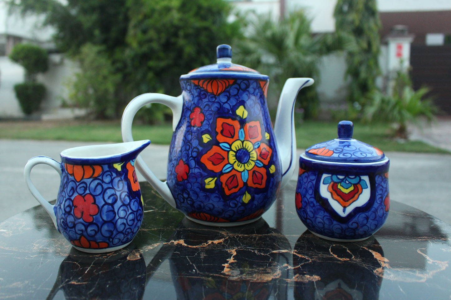 3 Piece Tea Pot Set Safalina