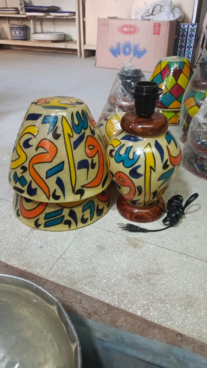 16 inches Camel Skin Lamp Safalina