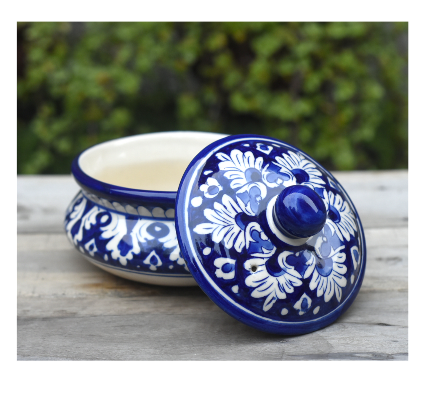 Set of two Iconic Blue Handis/Traditional Pots |Blue Pottery Safalina