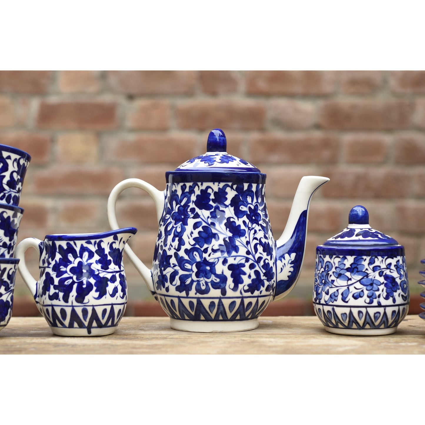 Serene Blue Mini Dinner Set for 6 Persons(28 pieces) Safalina