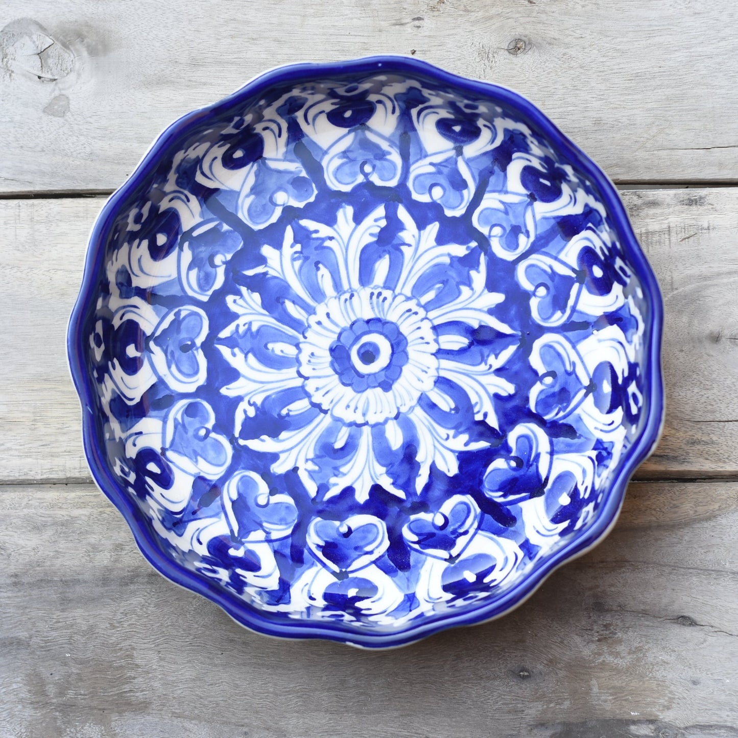 Iconic Blue 6 person Dessert Set(Round) Safalina
