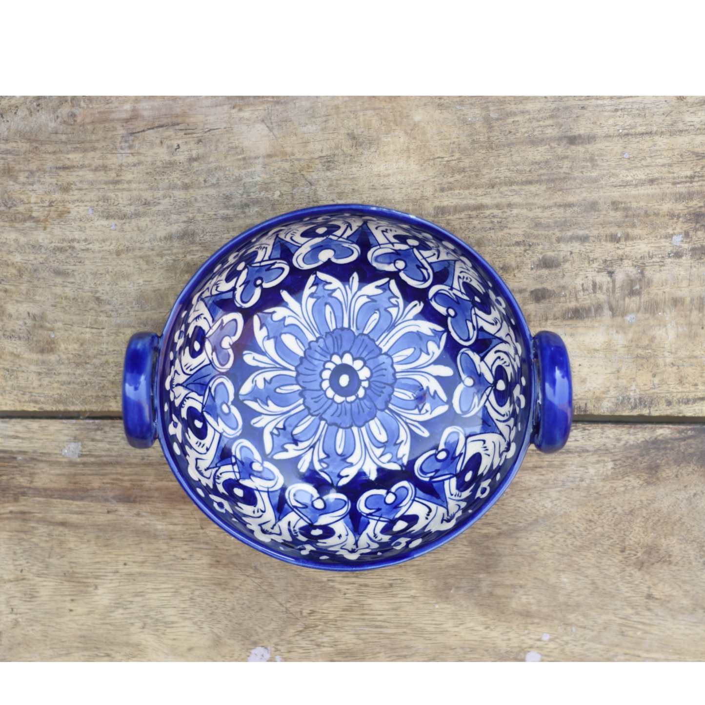 7 Piece Iconic Blue Serving Set|Blue pottery Safalina
