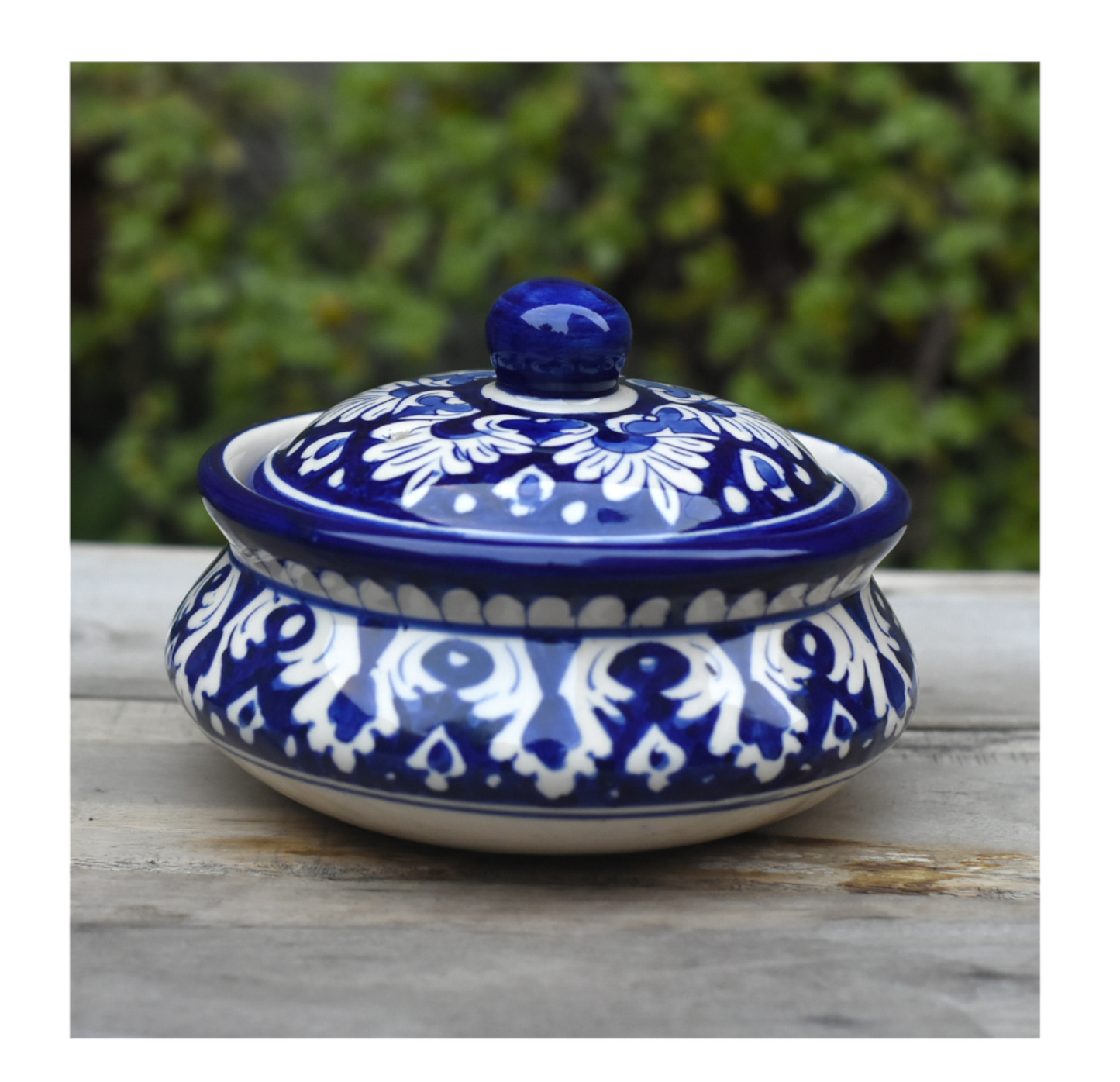 Set of two Iconic Blue Handis/Traditional Pots |Blue Pottery Safalina