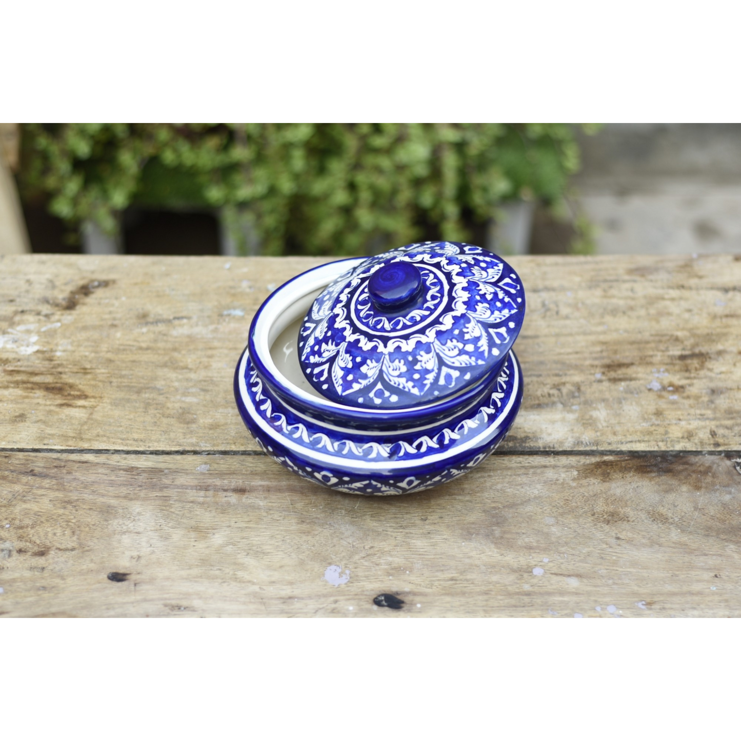 Classic Blue Handi/Traditional Pot|Blue Pottery Safalina