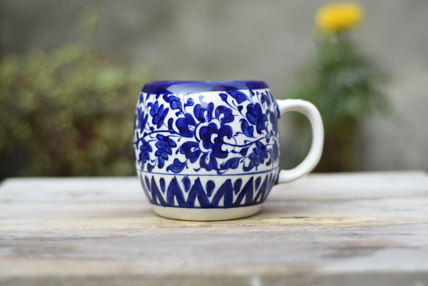 Large Serene Blue Mug with lid Safalina