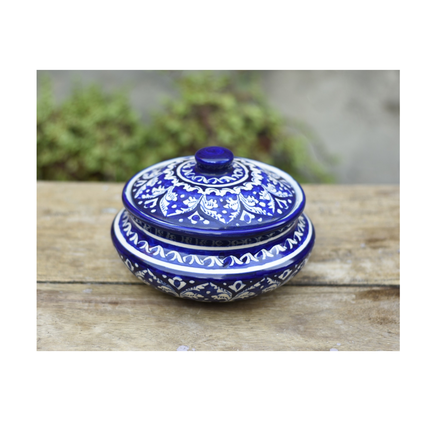 Classic Blue Handi/Traditional Pot|Blue Pottery Safalina