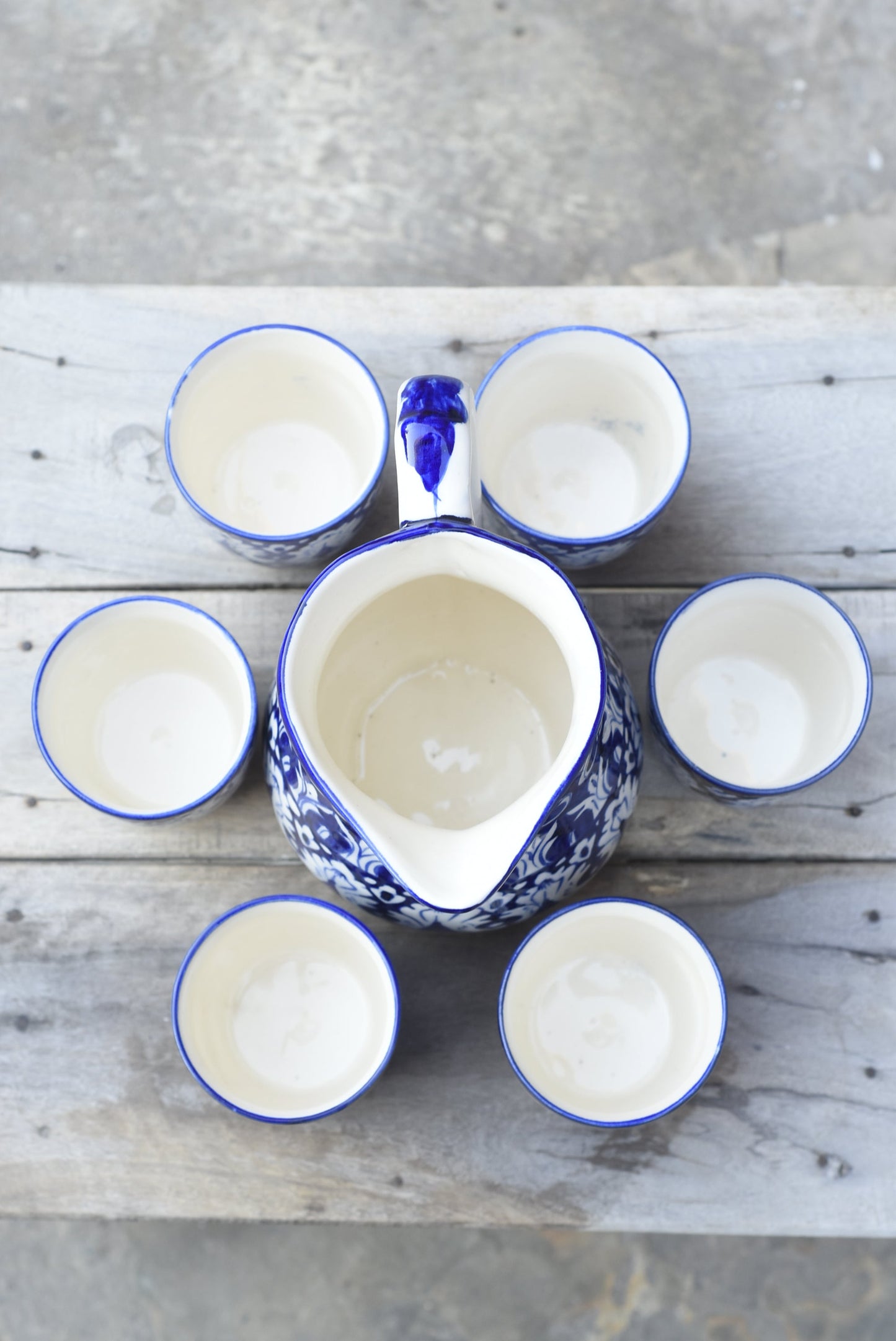 Iconic Blue Water set for 6 person Safalina