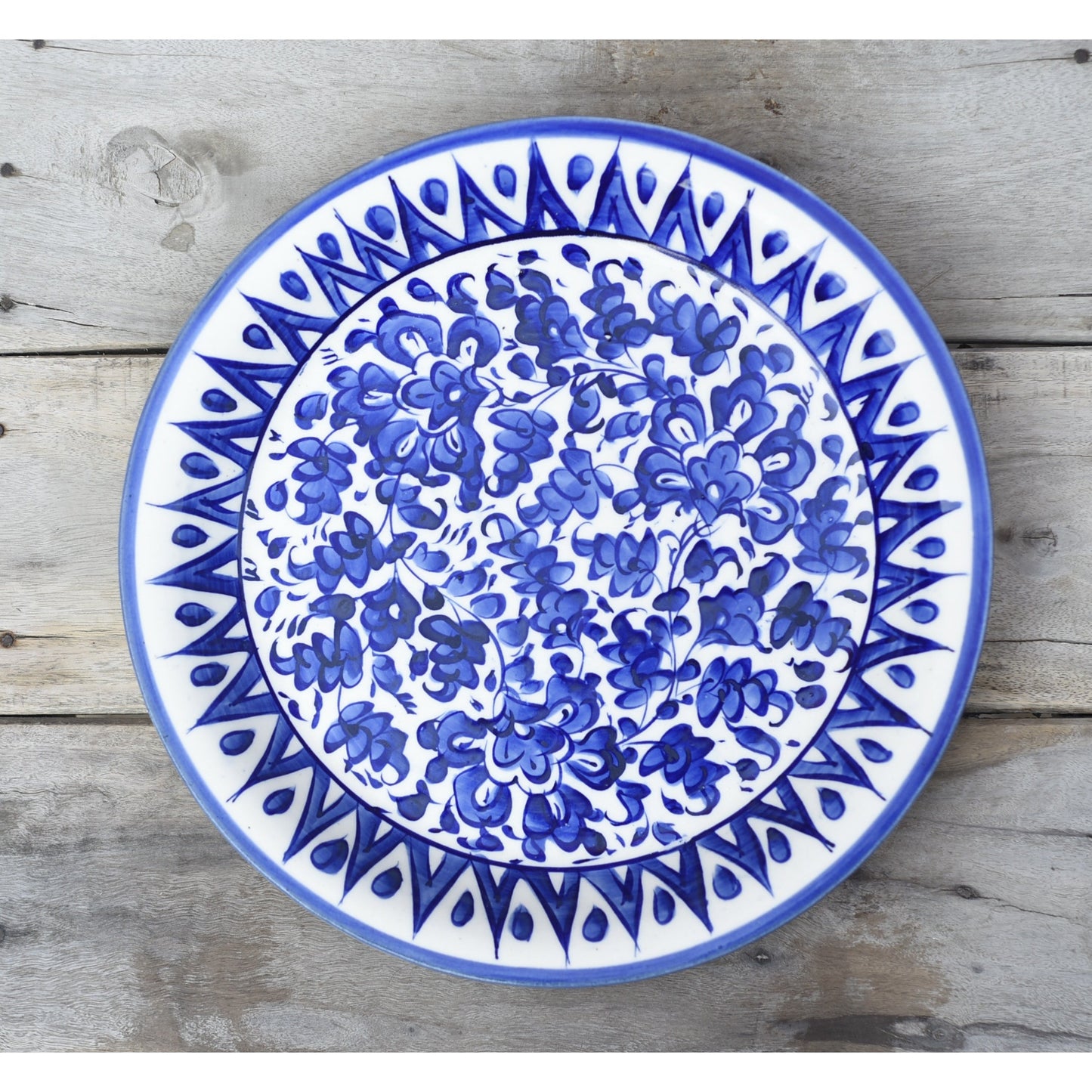 Serene Blue Dinner Plate| 10 inches|Single plate Safalina