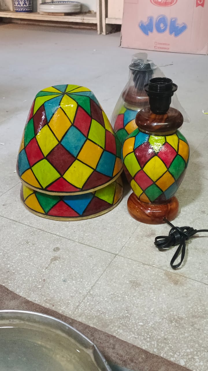 16 inches Camel Skin Lamp Safalina