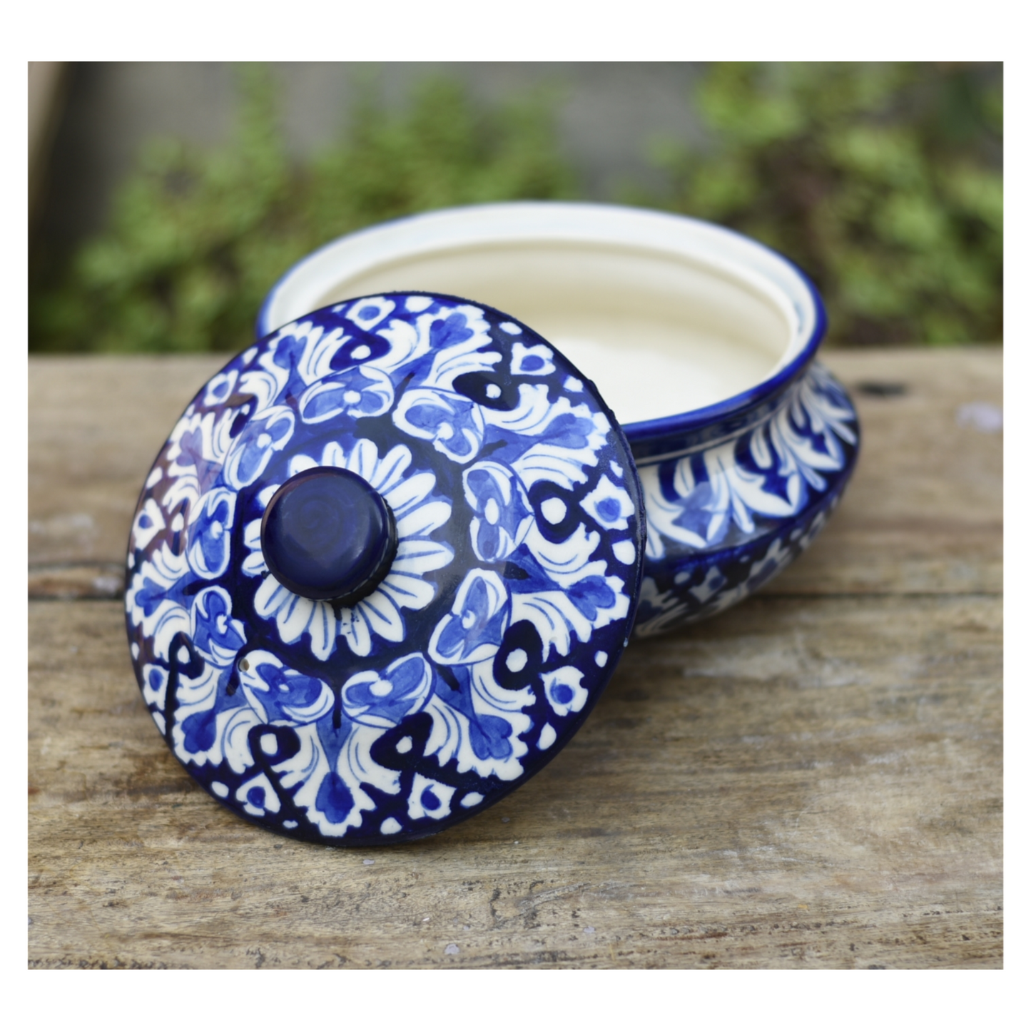 Set of two Iconic Blue Handis/Traditional Pots |Blue Pottery Safalina