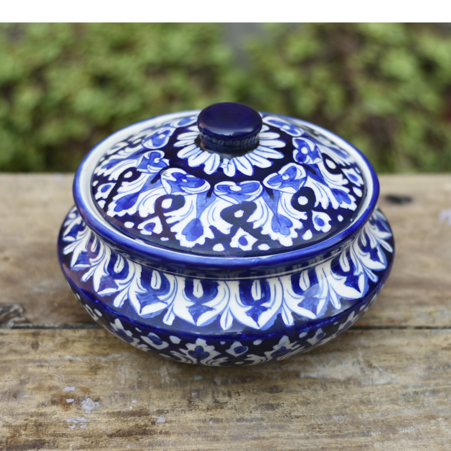 7 Piece Iconic Blue Serving Set|Blue pottery Safalina