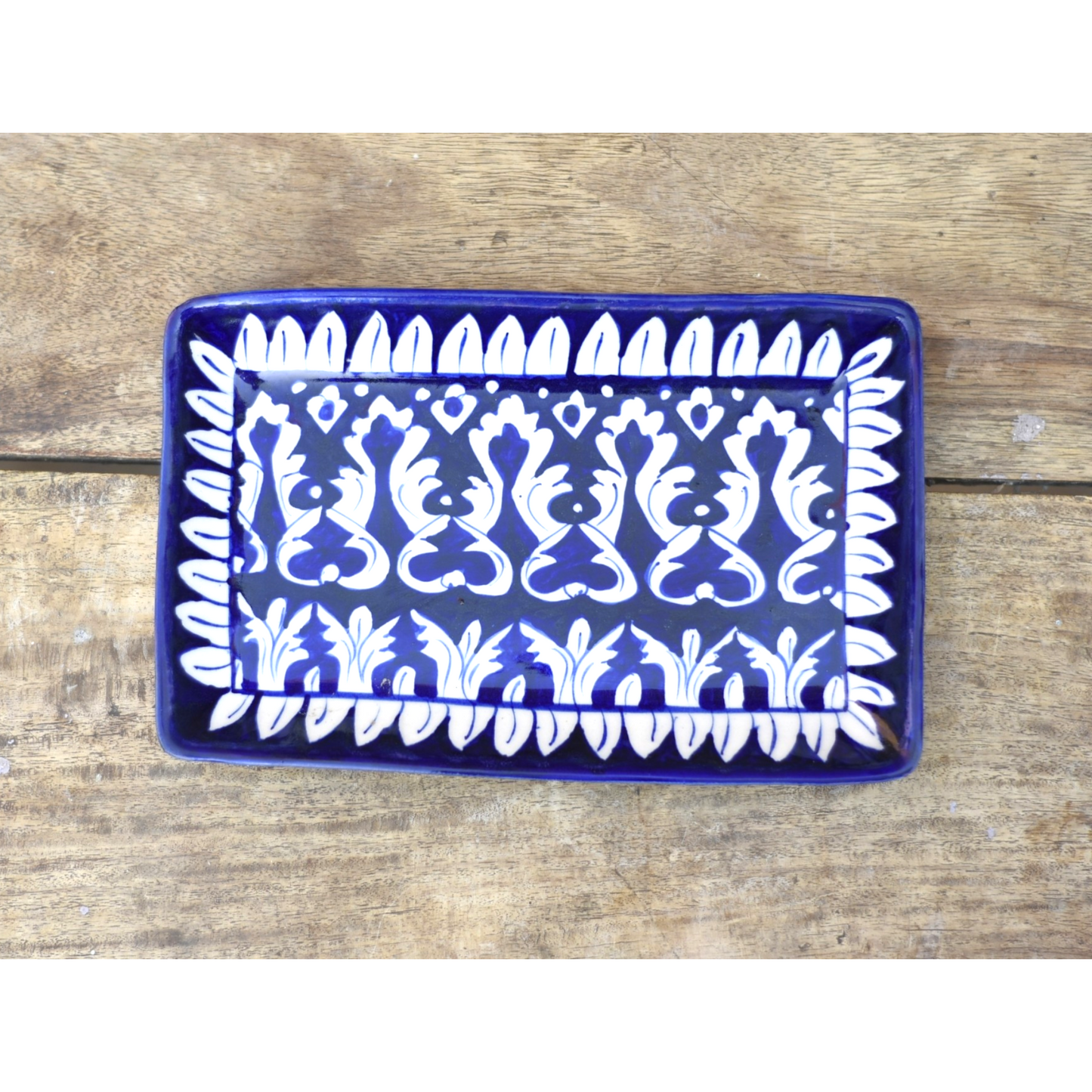 6 Piece Iconic Blue Serving Set|Blue pottery Safalina